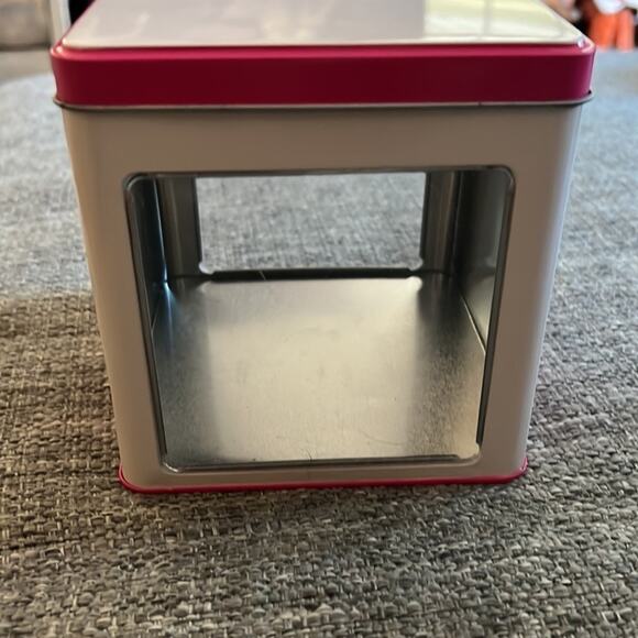 Pretty Hot Pink Milk Bar Momofuku Tin (Empty) with Hinged Lid & Windows - Picture 3 of 5